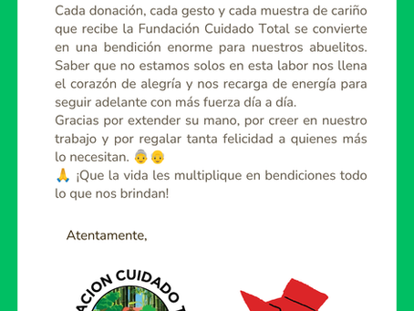 ¡AGRADECIMIENTO A DIOS Y A USTEDES! 👵👴💛