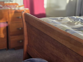 The Perfect Fit: Upcycling a Mismatched Rimu Sleigh Bed Frame