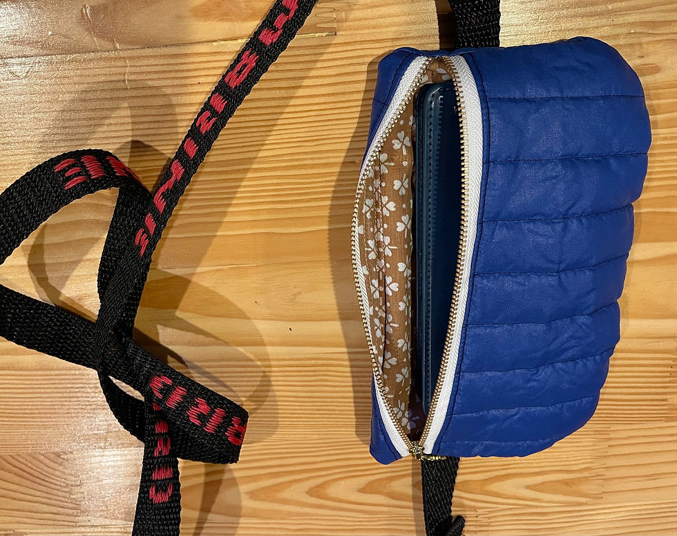 Thumbnail: Bum Bag/Fanny pack-puffy blue 