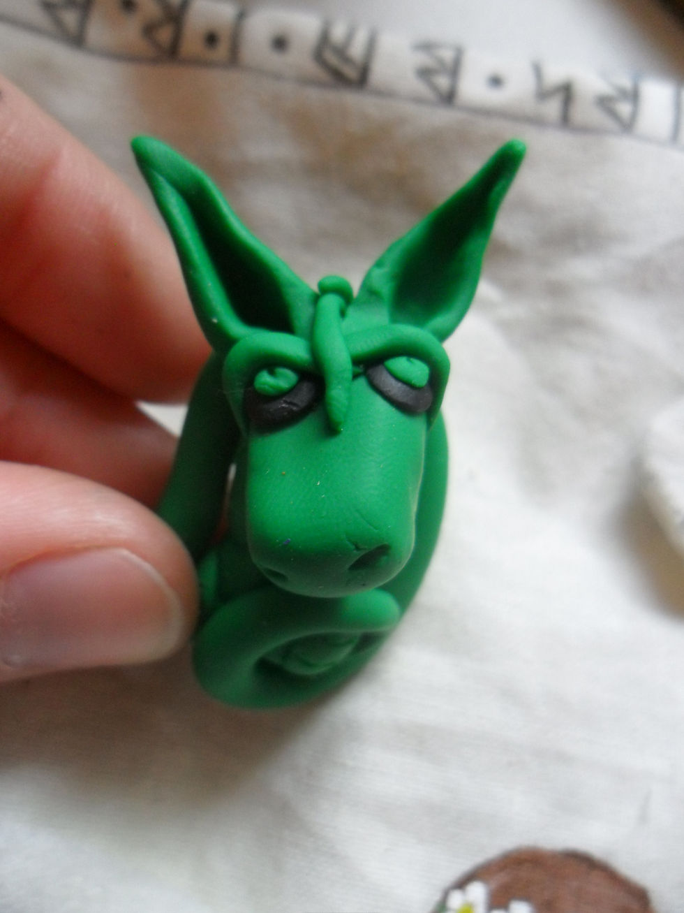 Polymer clay dragon