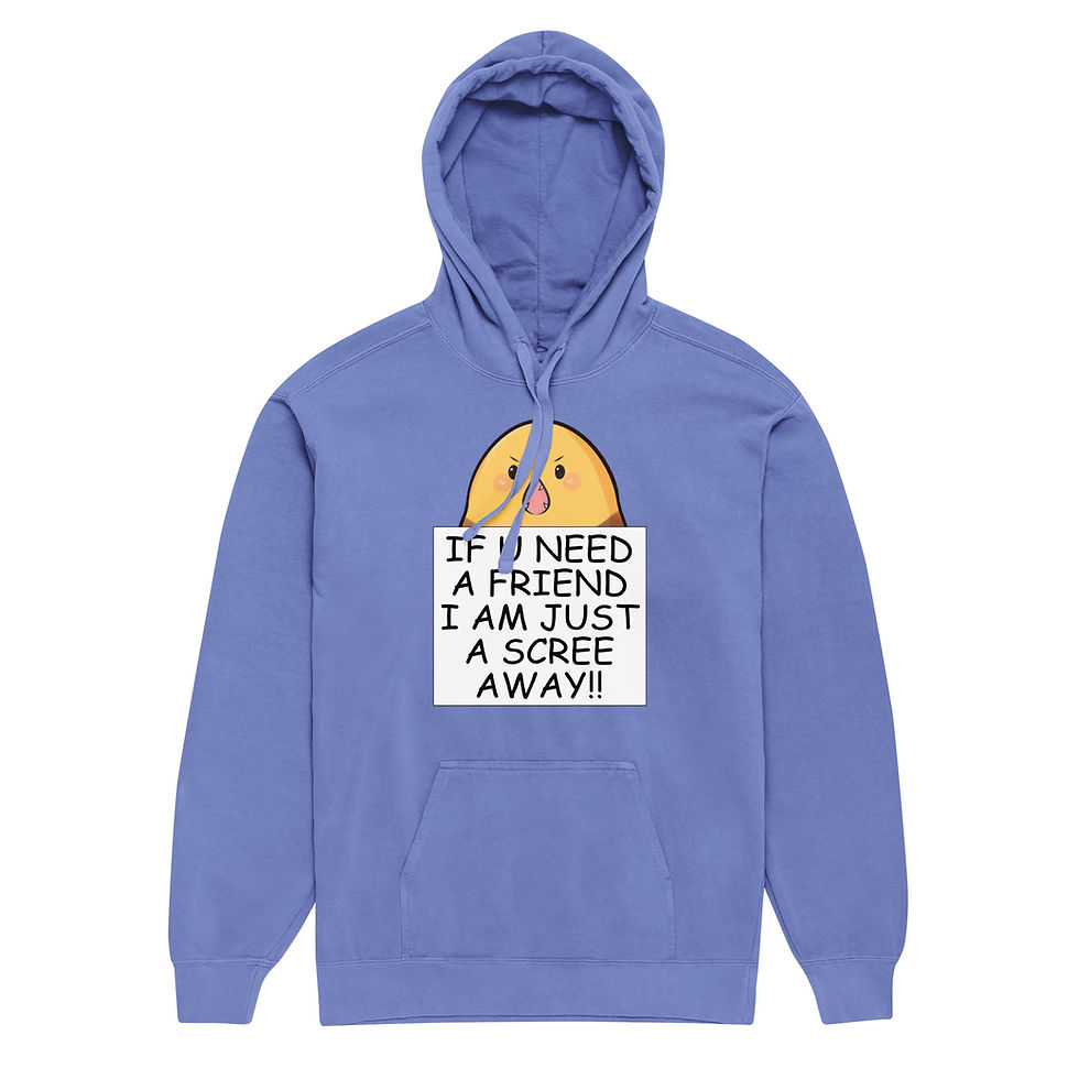 Thumbnail: Scree Away - Unisex garment-dyed hoodie