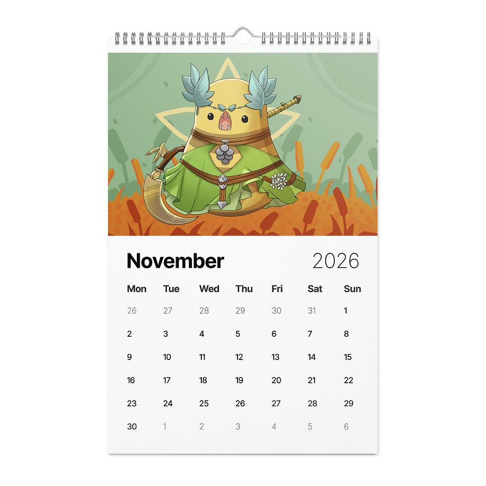 Thumbnail: Patheon of the Scree! - Wall calendar (2026)