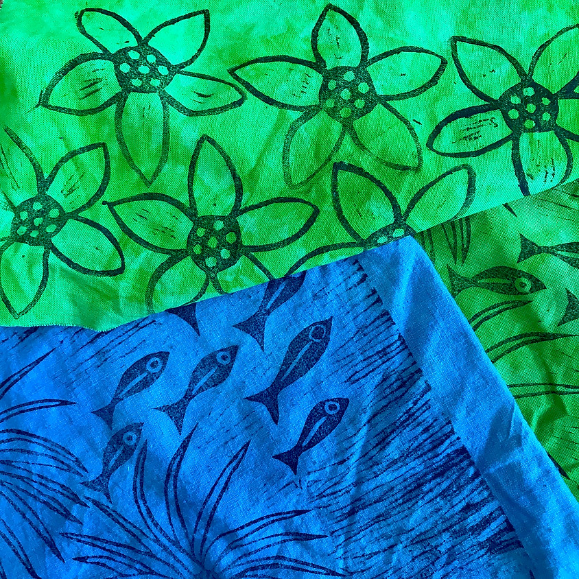 Linocut Printing and Embellishment