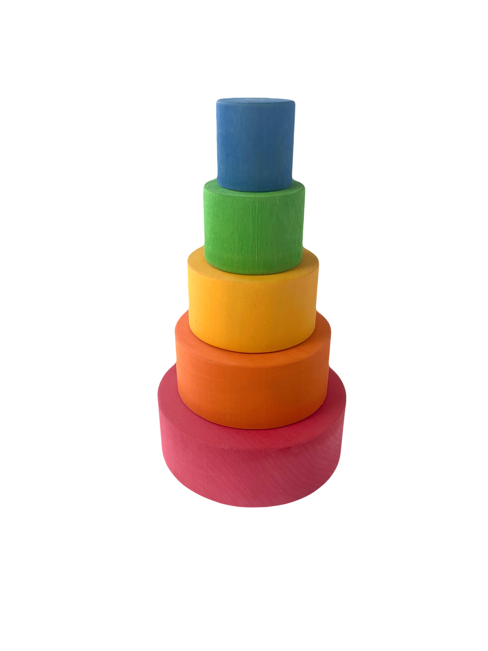 Thumbnail: Wooden Nesting / Stacking / Sorting Bowls (Red Base)