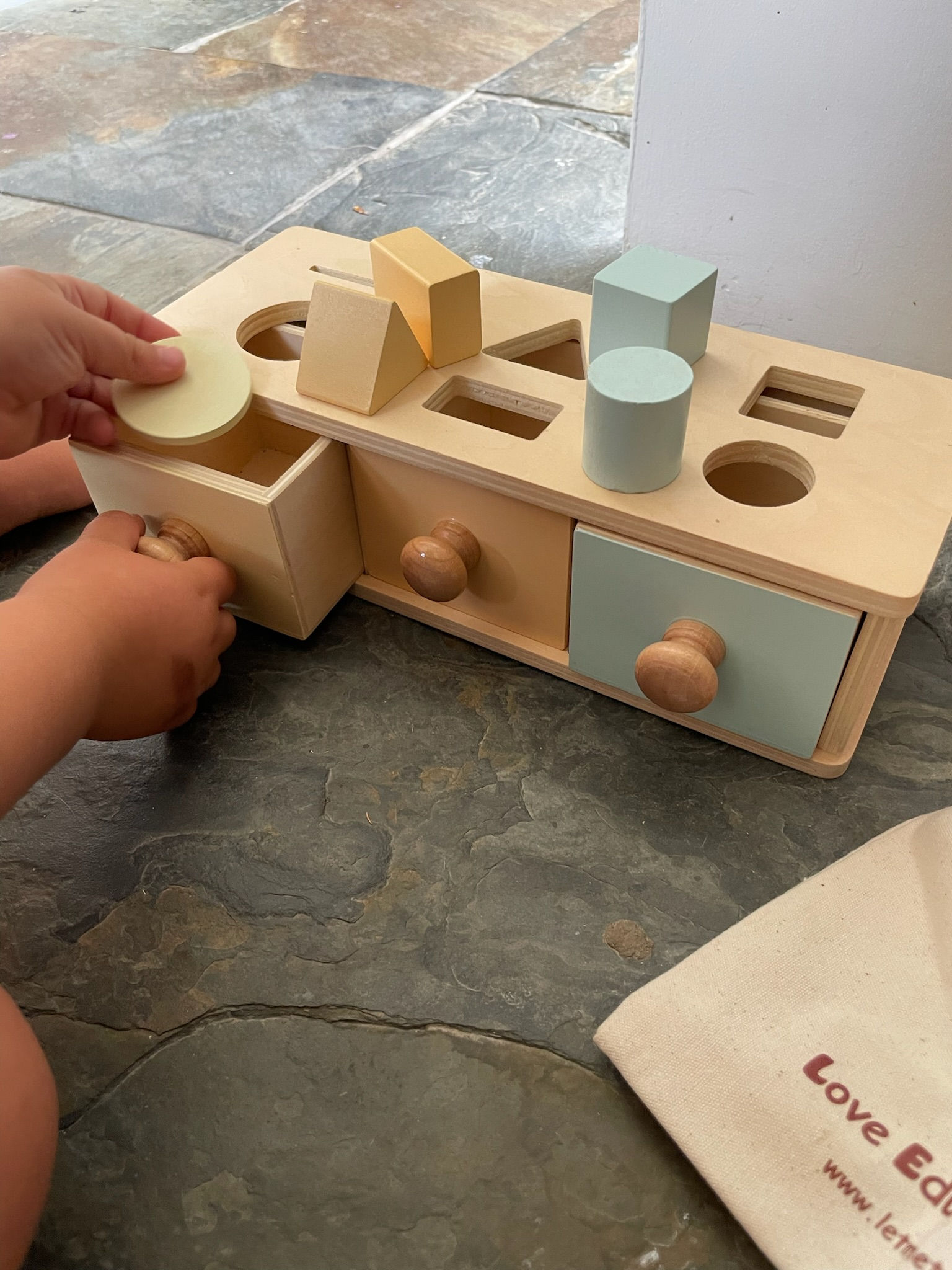 Three Drawer Object Sorter