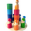 Thumbnail: Wooden Peg People with Cups & Tray