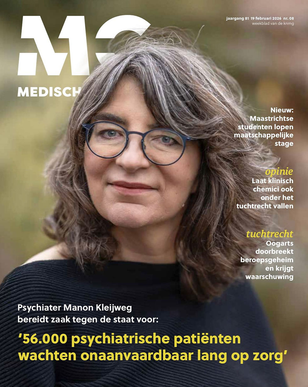 Artsenvakblad Medisch Contact: "56.000 psychiatrische patiƫnten wachten onaanvaardbaar lang op zorg"