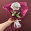 Thumbnail: Book Paper Rose Stem With Green Leaves
