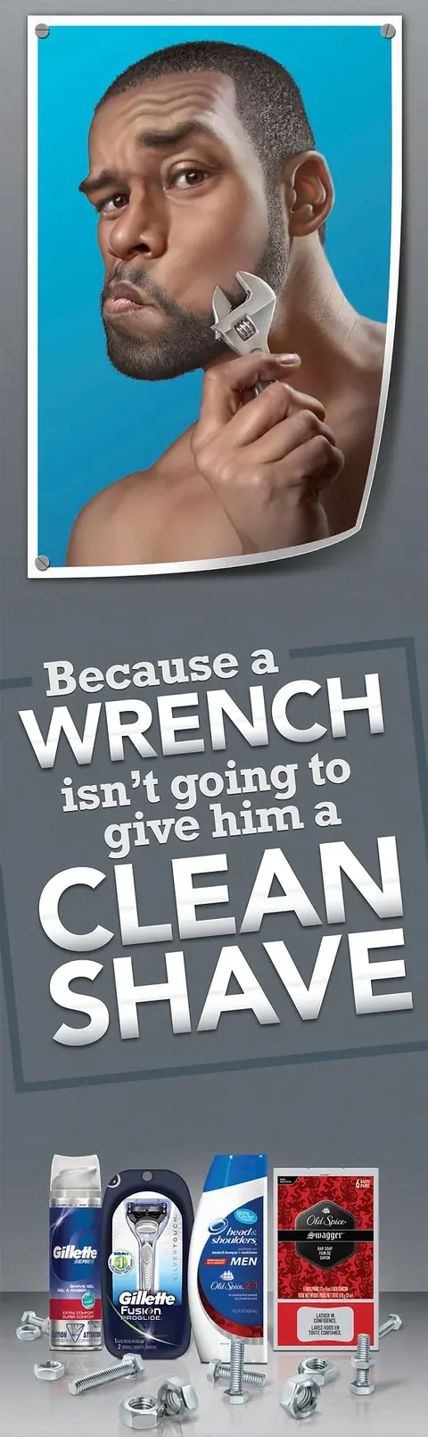 No-Nonsense Father's Day Panel — Clean Shave Wrench