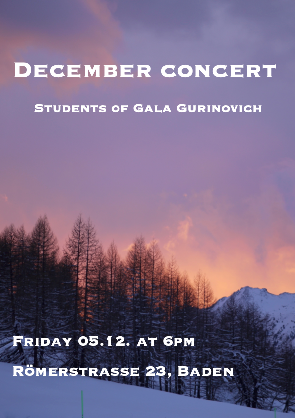 December Concert 2025 - Students of Gala Gurinovich