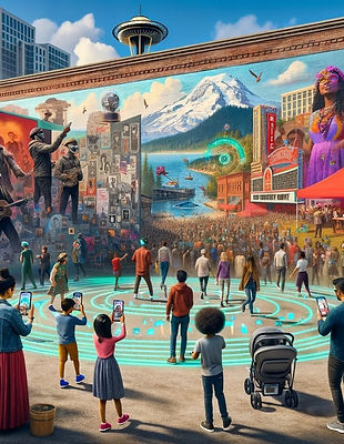 Interactive virtual reality community experiences