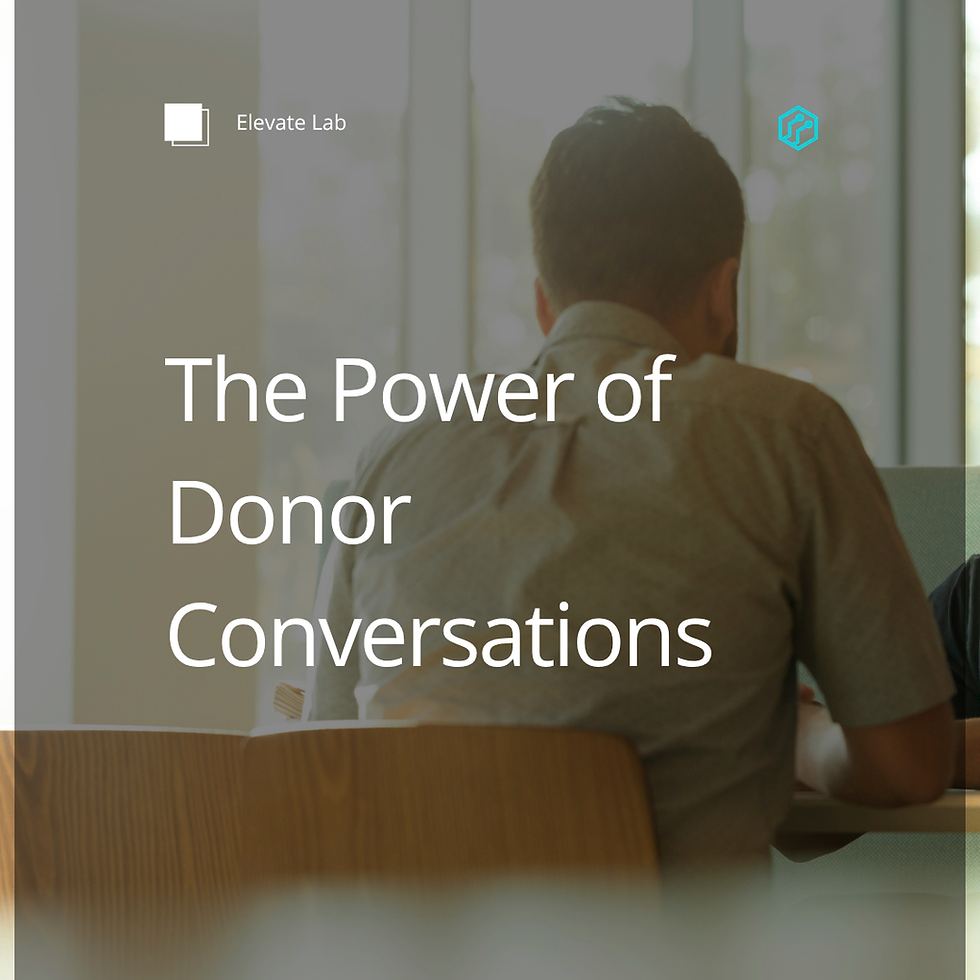 The Power of Donor Conversations