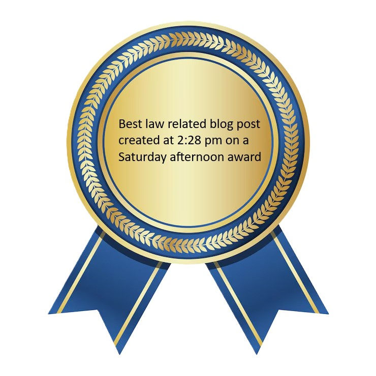 I made this award myself in about 30 seconds