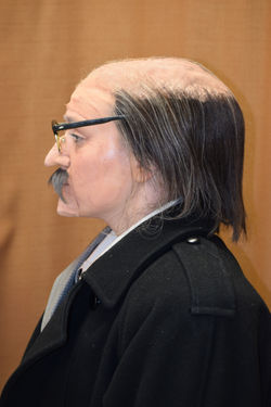 Dr. Goodhue's balding wig, nose and