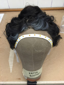 Aunt Sarah wig styling complete.