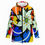 Thumbnail: All-Over Print Men's Plush Lined Hoodie Jacket