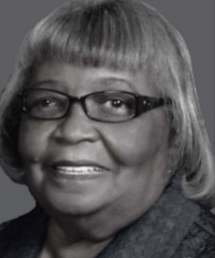 Smiling older woman with glasses