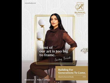 Runwal Realty’s Luxury Pivot: Sonam Kapoor Joins the Brand’s Elegant New Era