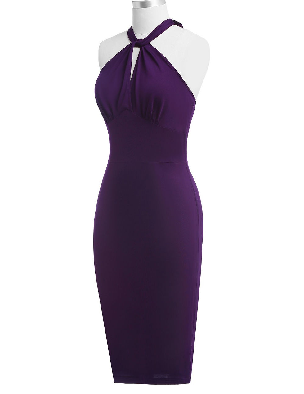 Thumbnail: Halter Neck Pinup Wiggle Dress