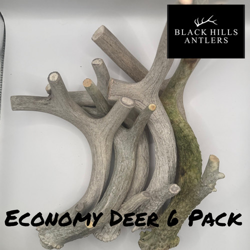 XL Economy Deer Antler Dog Chew - multi-pack | Black Hills Antlers