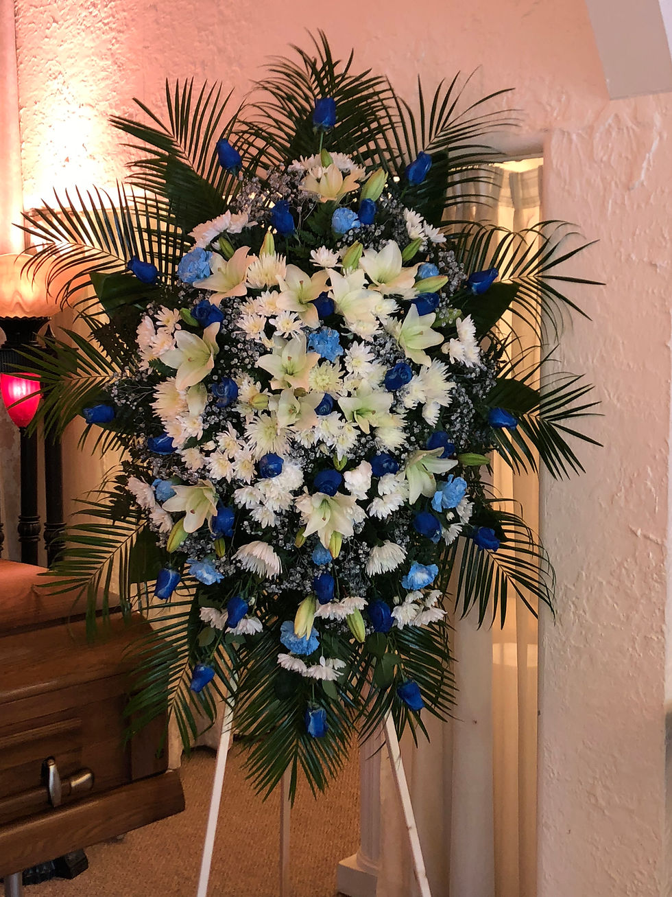 Blue Standing Spray