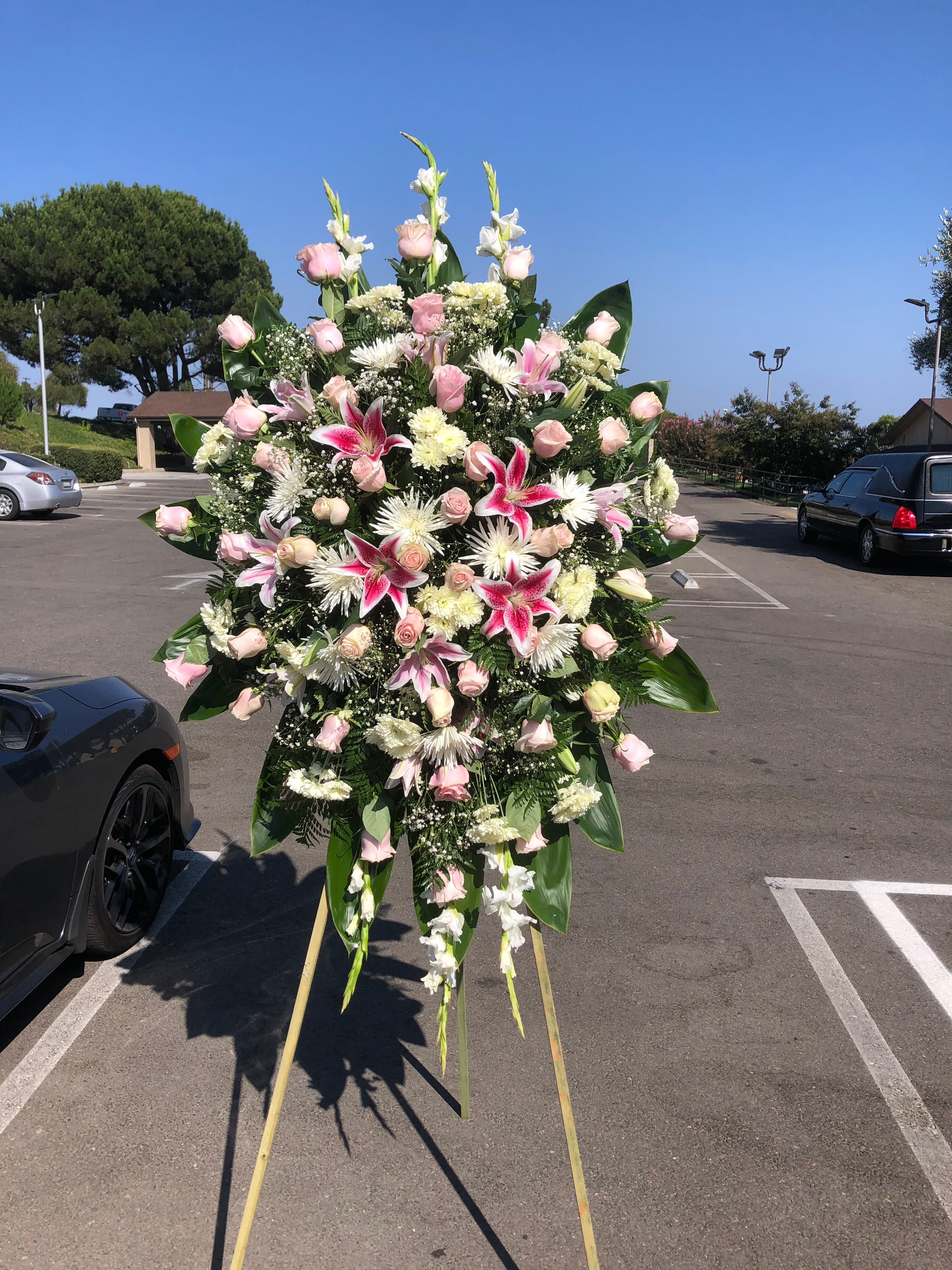 Light Pink Standing Spray