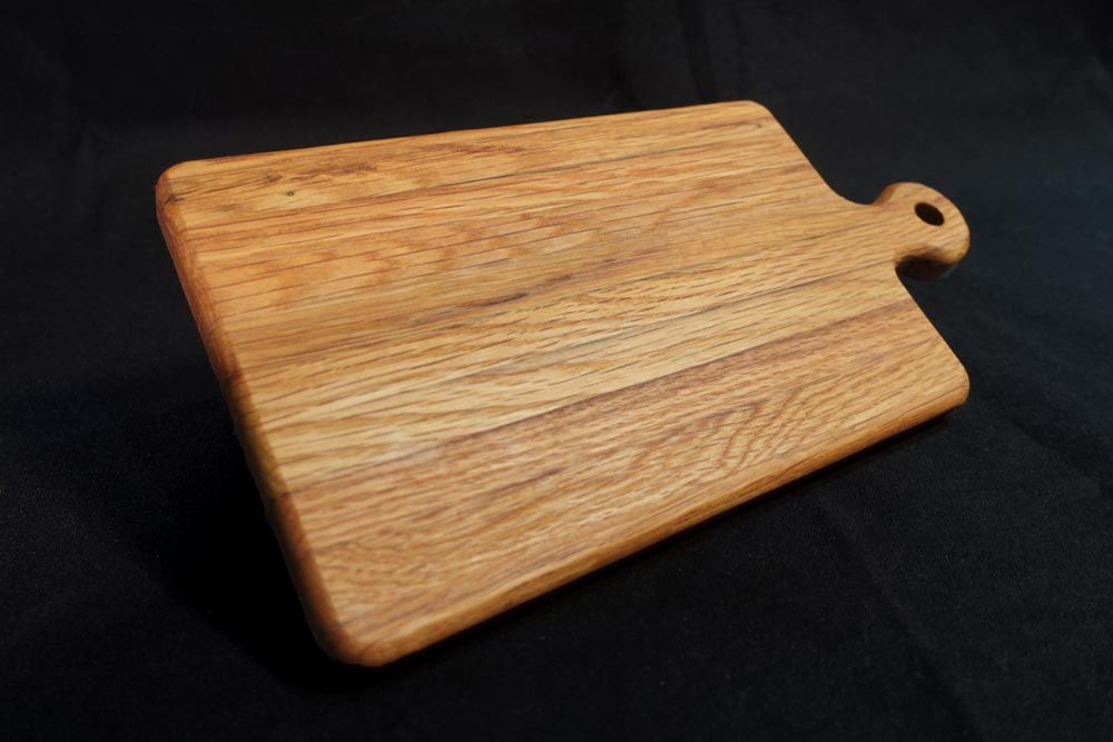 Small Oak Whiskey Barrel Bread Board