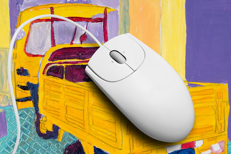 תמונה ממוזערת: משטח לעכב מעוצב - משאית צהובה