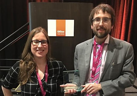 Accepting GiGse Award