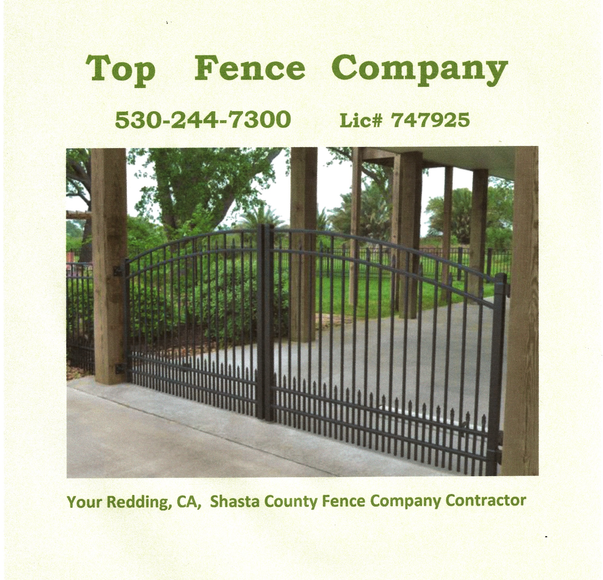 Top Fence Company, A Redding, CA Fence Companies Contractors