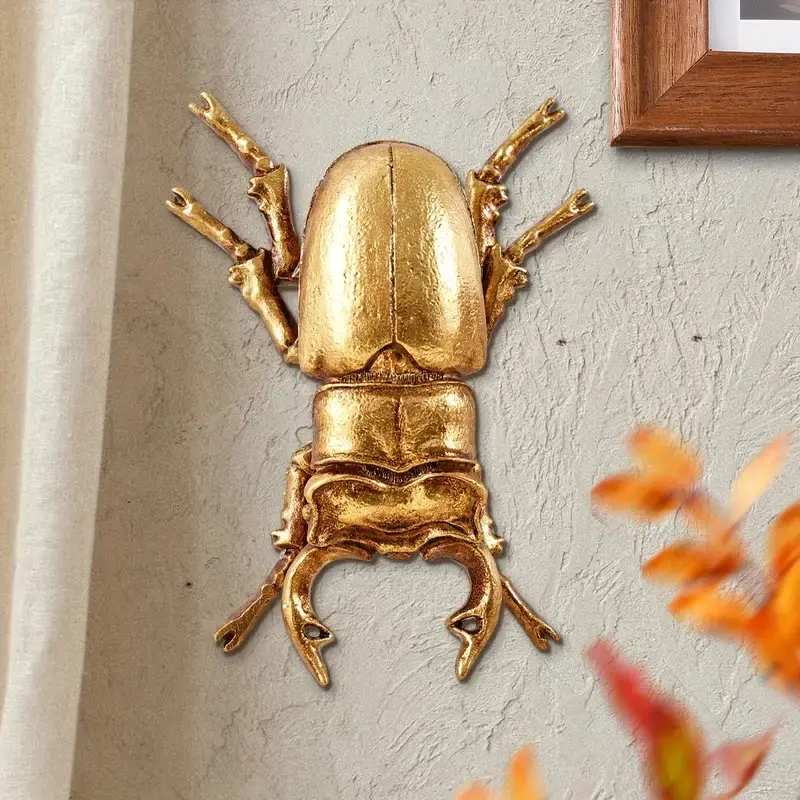 Golden Beetle Wall Decor