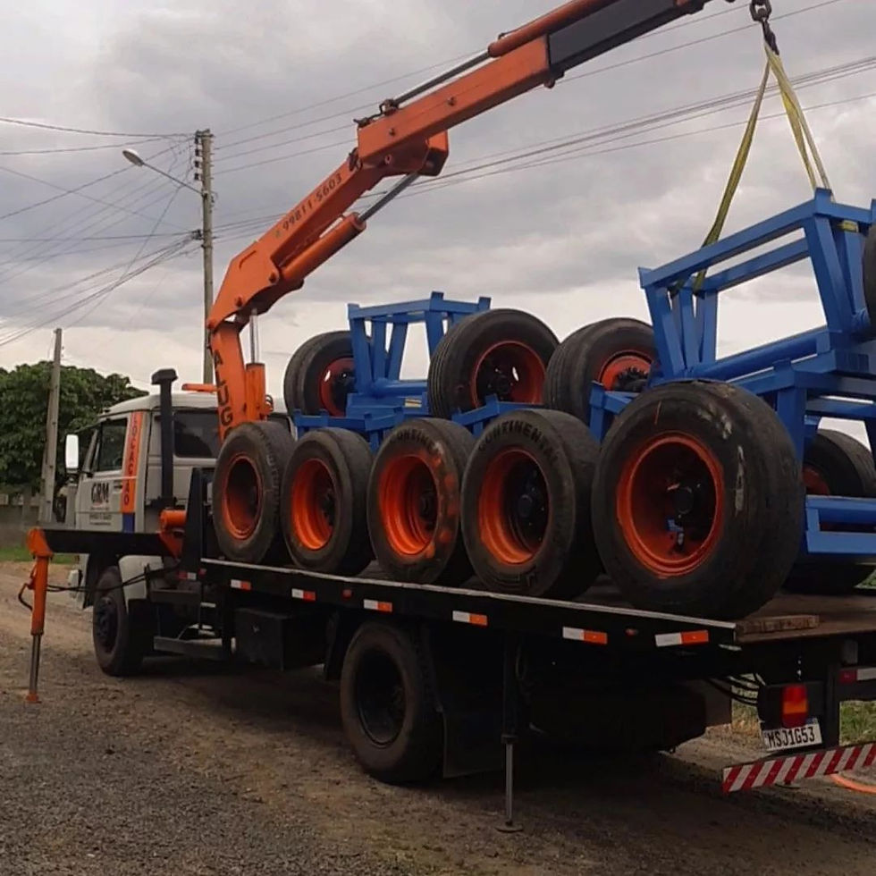 Pintura e deslocamento do produto