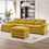 Thumbnail: U Shape Sectional Sofa Cloud Couch Comfy Modular Sofa, L-Shaped Sleeper Sofa wi