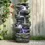 Thumbnail: 40" High 6-Tiers Cascading Rock Outdoor Water Fountain with LED Lights - Large 