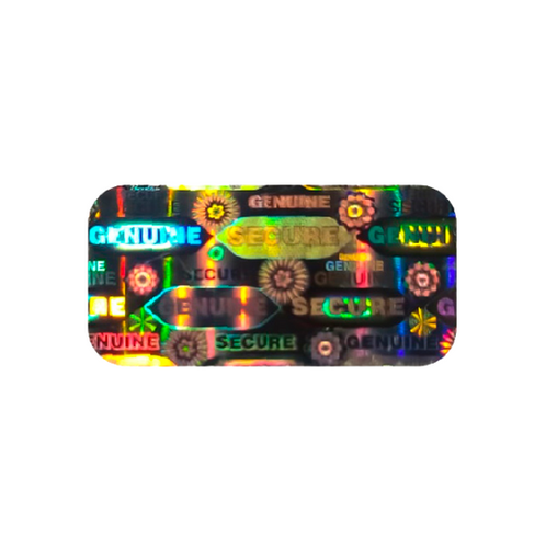 holograma de seguridad plateado