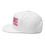 Thumbnail: PINK Personalized DOPE Flat Bill Hat | Black | Snapback