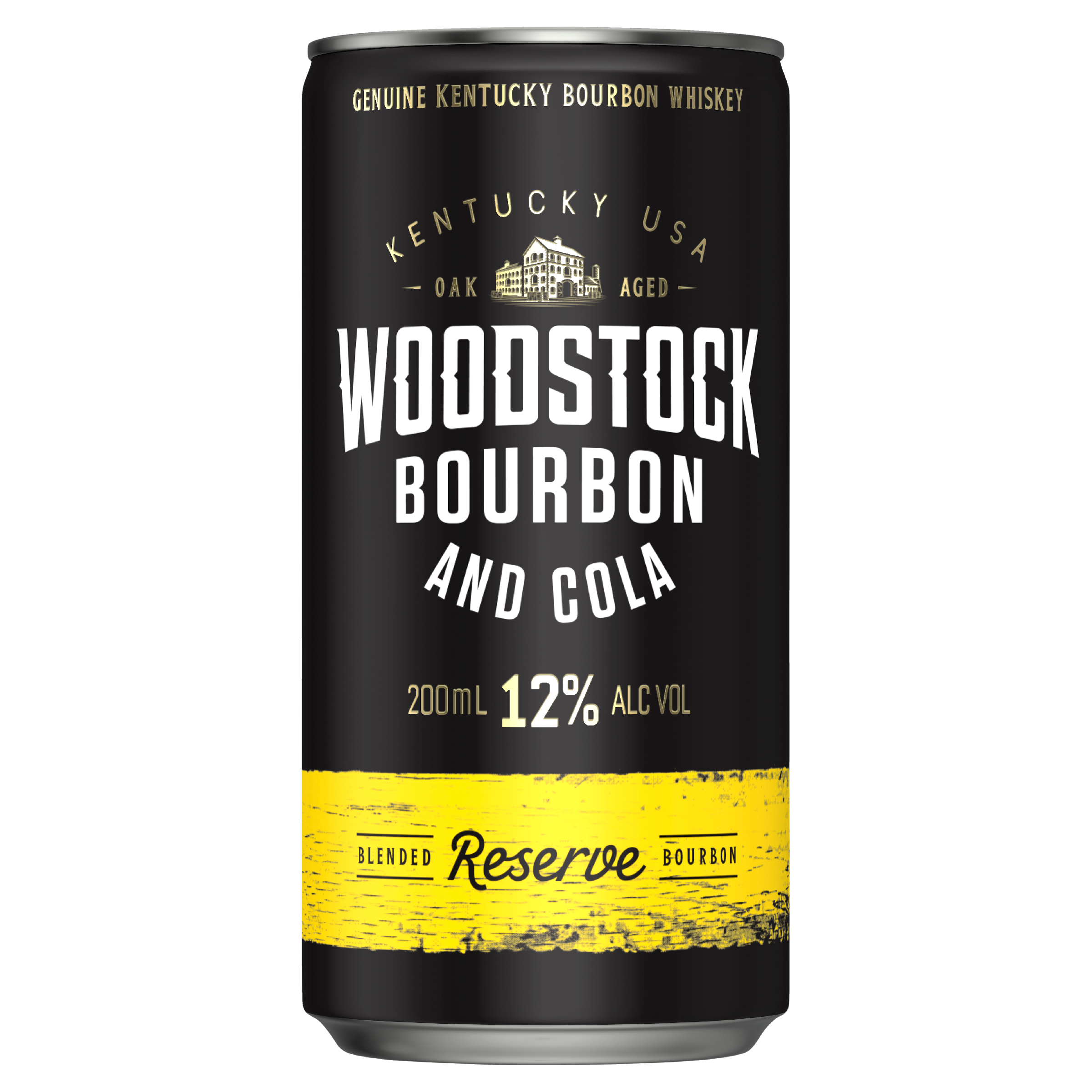 Woodstock Bourbon & Cola 12.0% 200mL Can