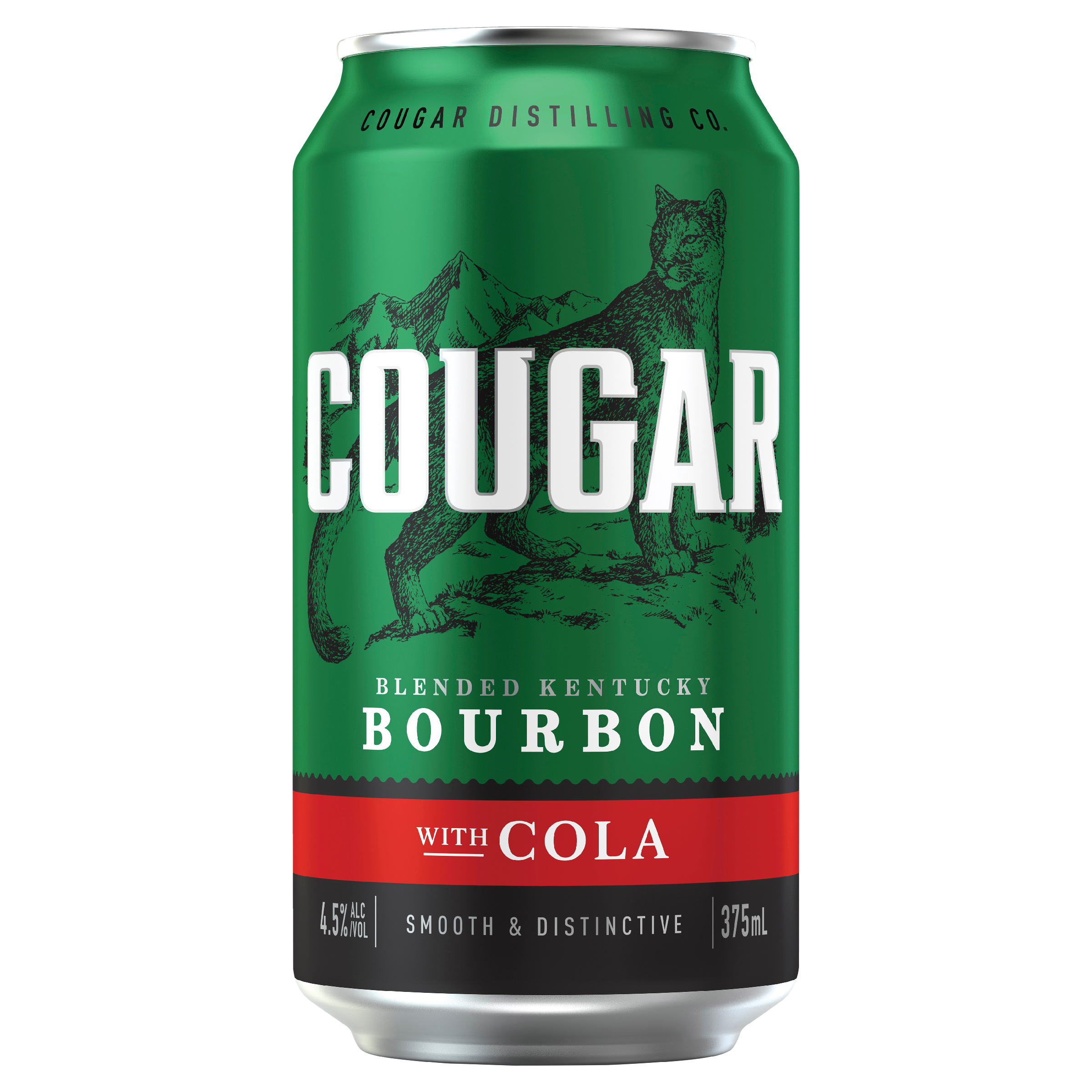 Cougar Bourbon & Cola 4.5% 375mL Can