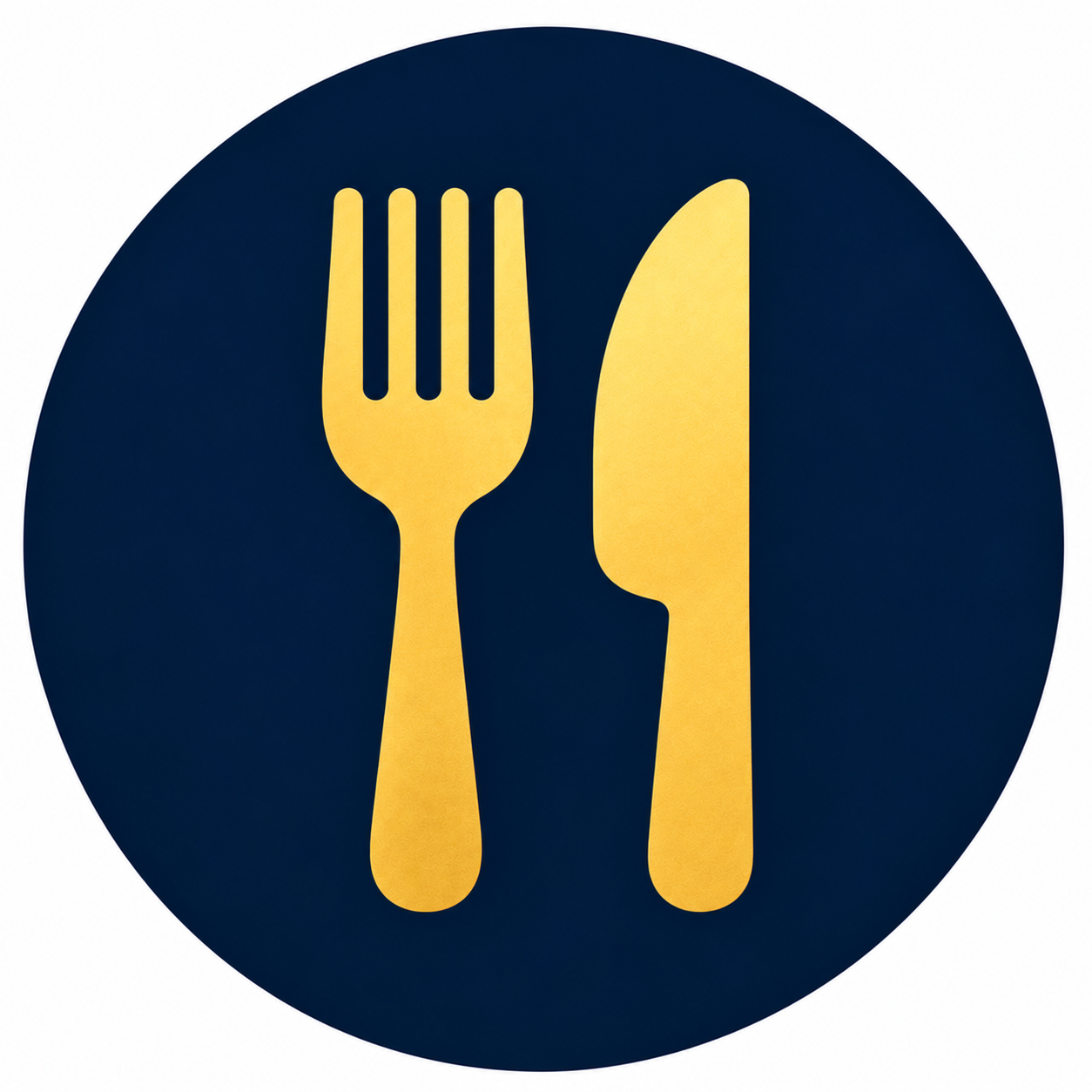 Navy Circle Fork and Knife Emblem.png