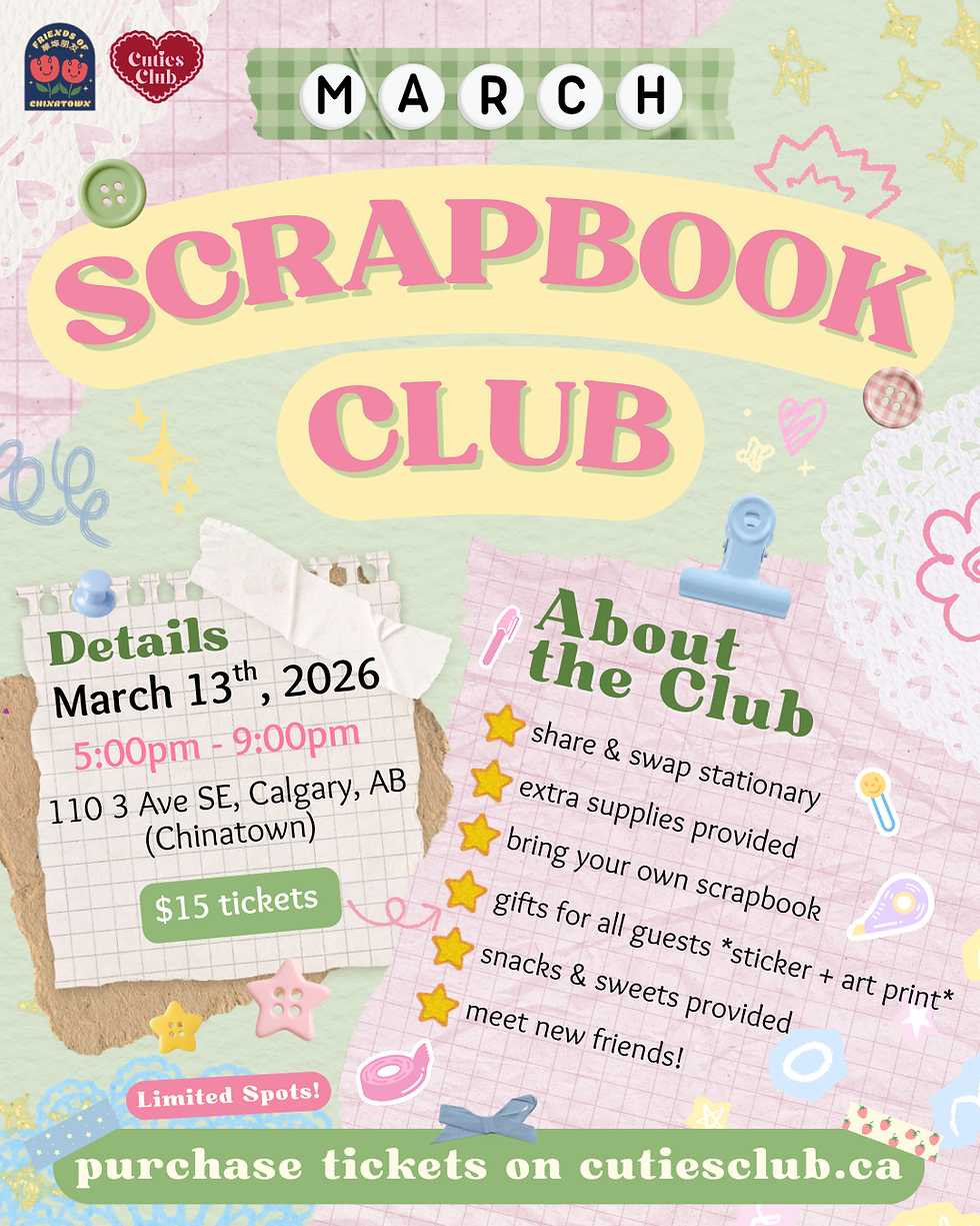 March Scrapbook Club