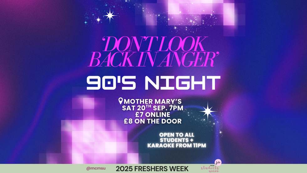 'Don't Look Back in Anger' 90's Night