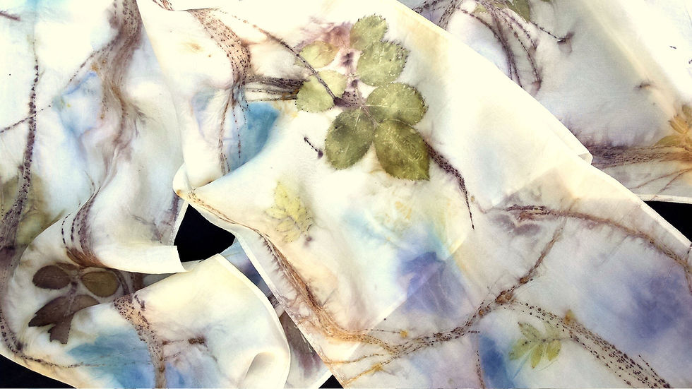 Miniatura: Botanical Printing Eco Kit with Silk, Wool, Mordants and Dowels