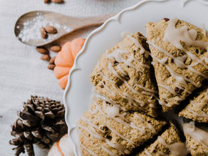 Pumpkin Apple Scones & Hard Cider Glaze