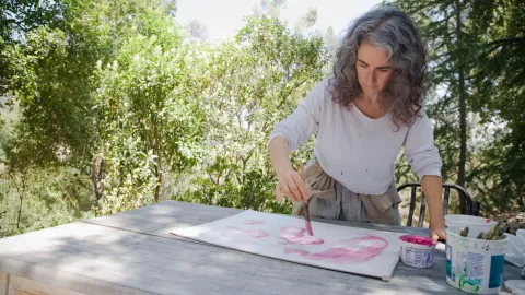 Forest Painting for Uplifted Consciousness