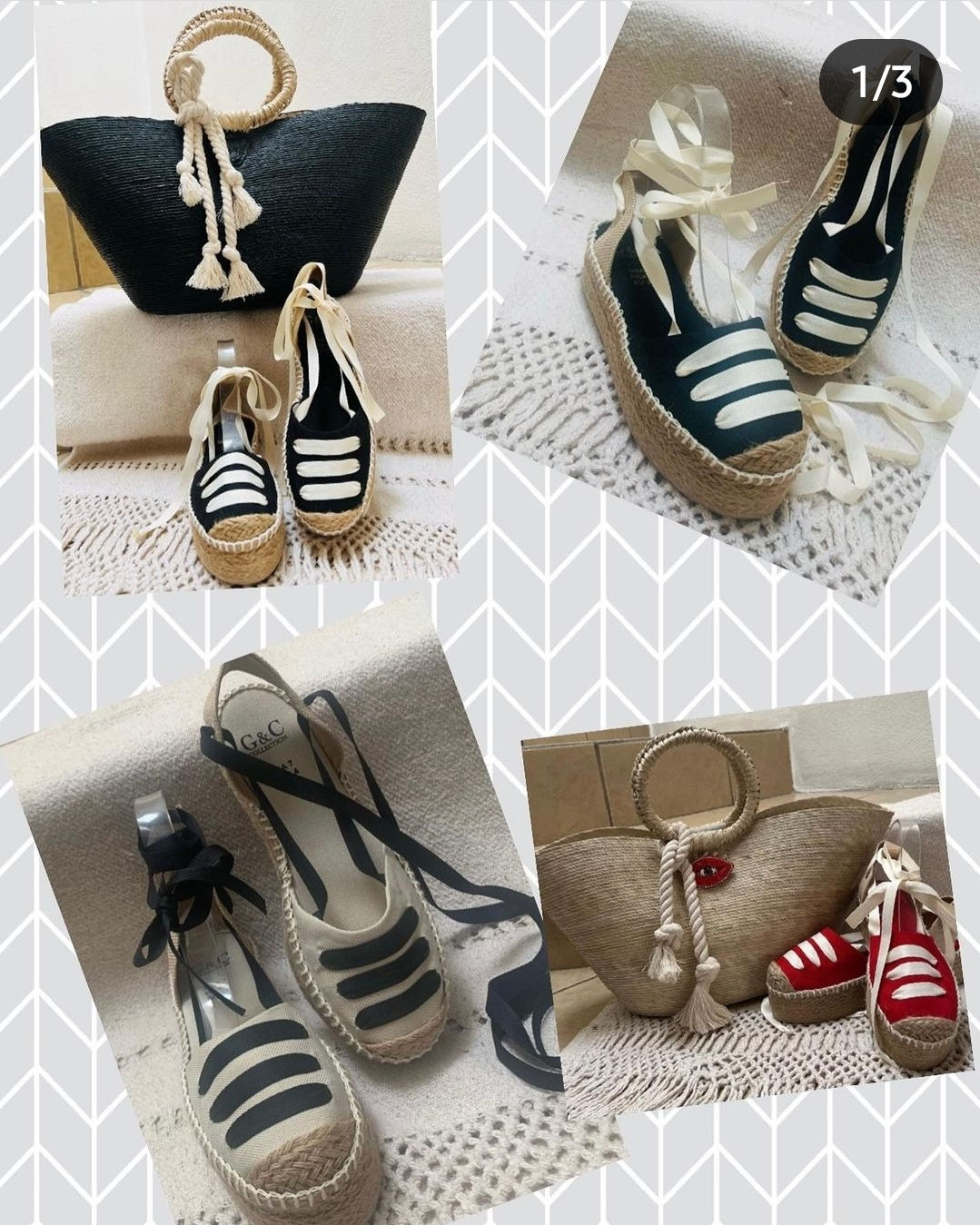 Espadrilles with ribbons !