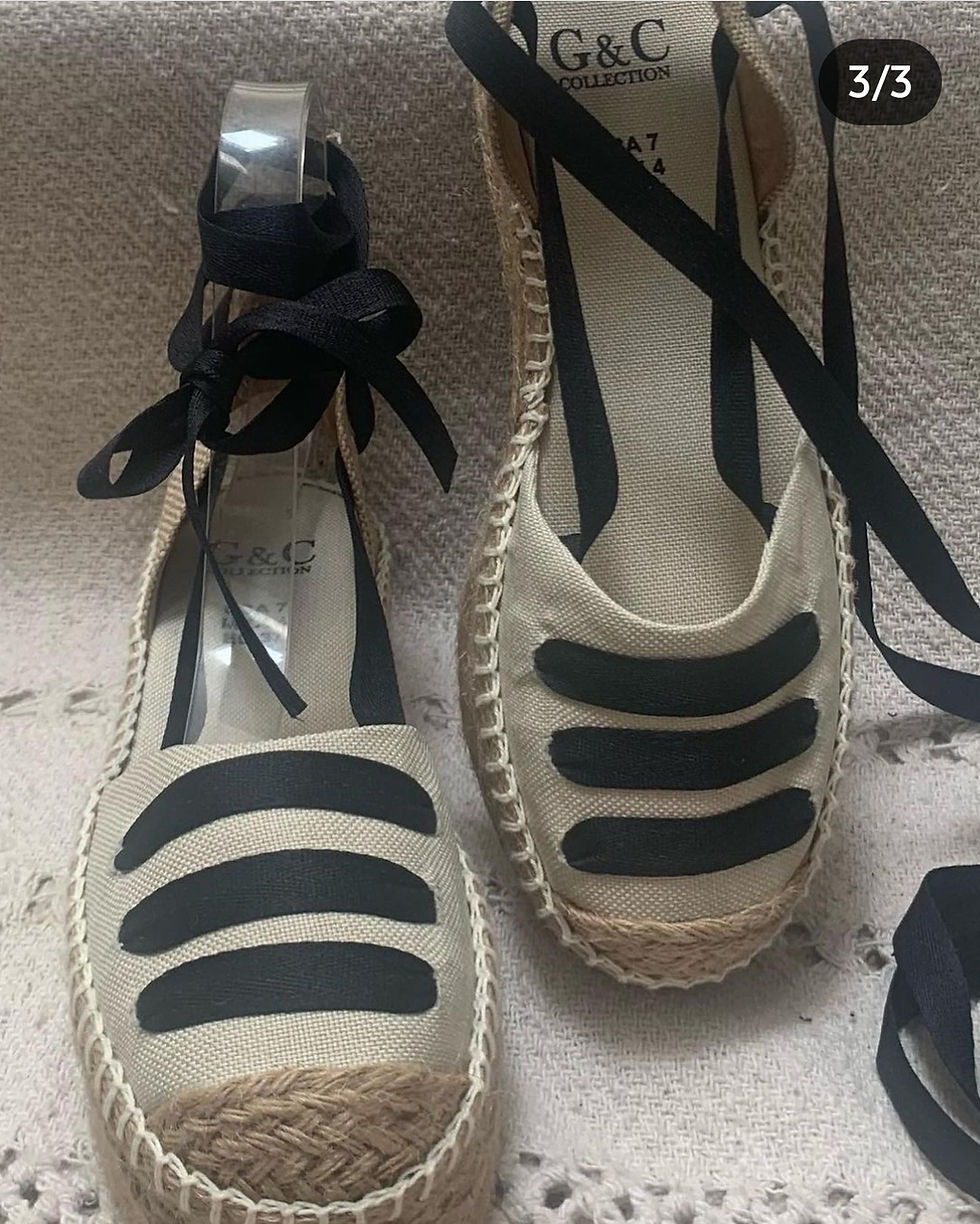 Miniatura: Espadrilles with ribbons !