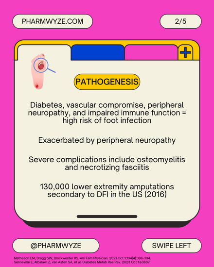 Antibiotics for diabetic foot infection