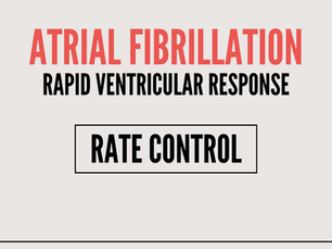Rate Control: Atrial Fibrillation with Rapid Ventricular Response - #MEDSHED