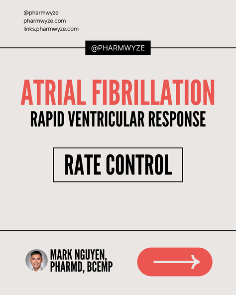 Rate Control: Atrial Fibrillation with Rapid Ventricular Response - #MEDSHED