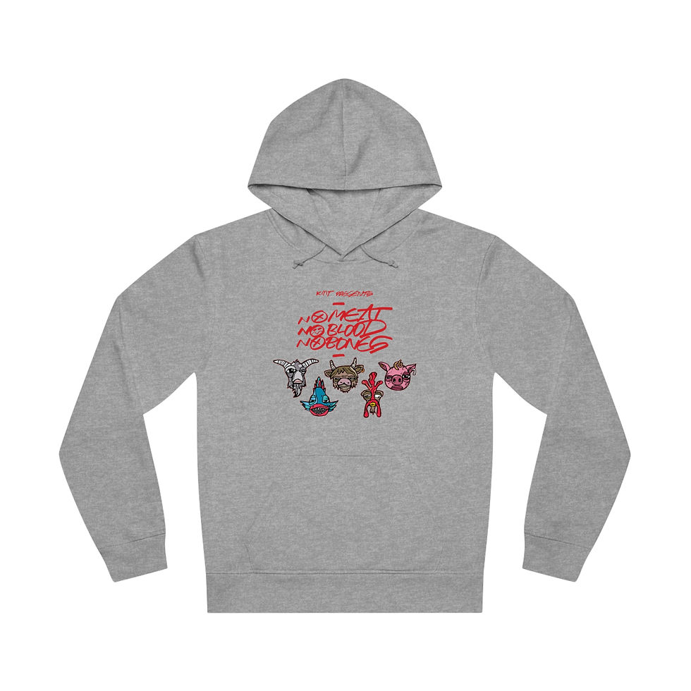 Thumbnail: No Meat No Blood No Bones Unisex Hoodie